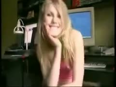 With her pink slit, this evil golden-haired harlot takes great pride.